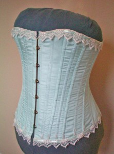 Aqua Silk Corset