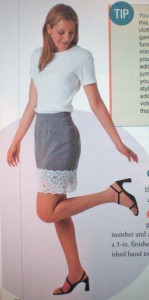Lace-Banded Skirt