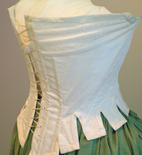 Mother Hylde Folkwear Stays brown corduroy vintage ribbon handmade corset 18th century historical costume