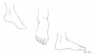 Detail of Bare Feet