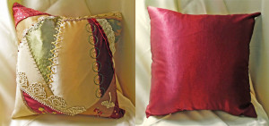 Crazy-Quilted PIllow